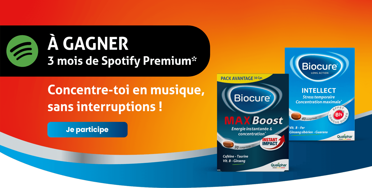 Biocure - Gagnez 3 mois de Spotify Premium>