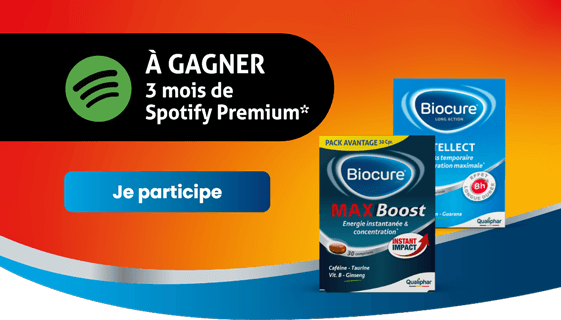 Biocure - Gagnez 3 mois de Spotify Premium>